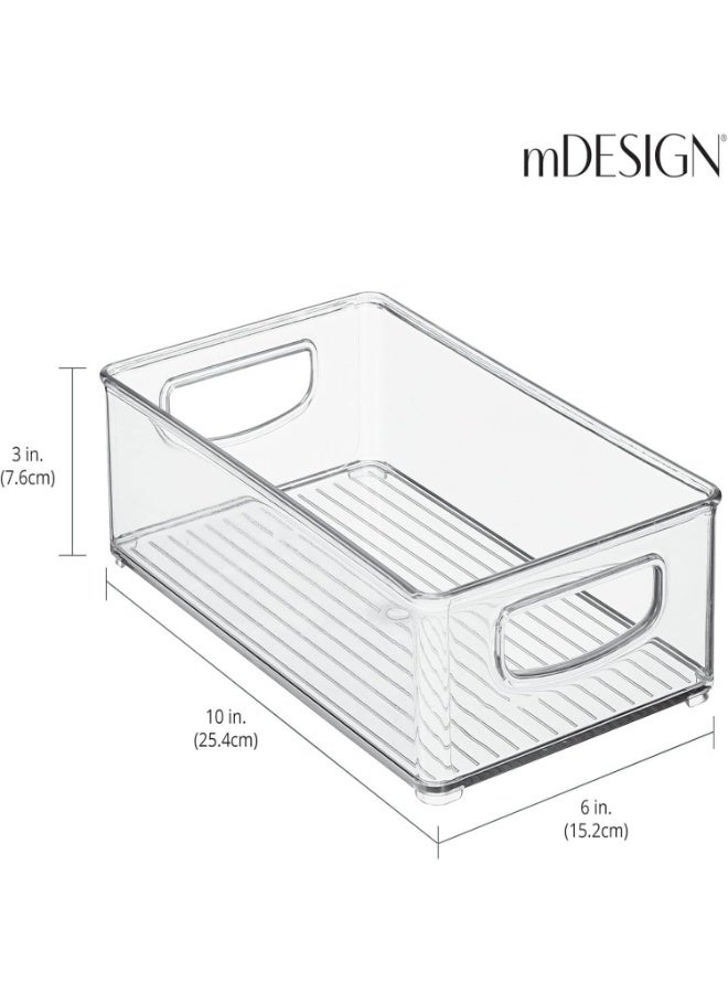 فاييت صناديق تخزين بلاستيكية شفافة كبيرة، ومنظمات للمؤن وحاويات تخزين وصناديق تنظيم الثلاجة - Image 2